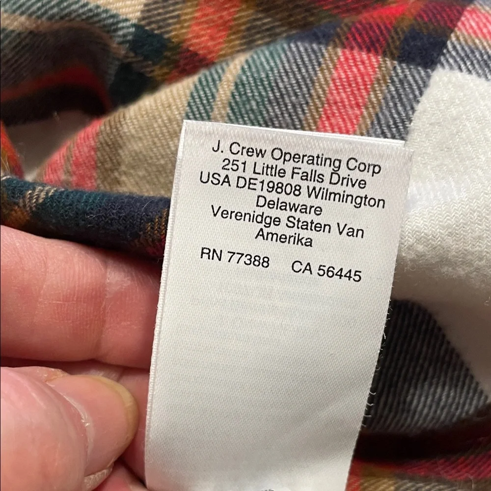 NWT-J. Crew Red and Green Plaid Casual Shirt